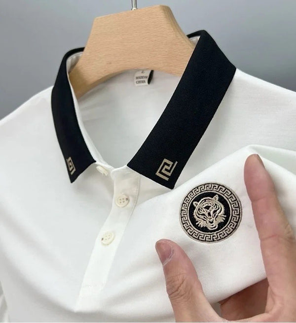 Lavish Silk Tiger Polo T-Shirt