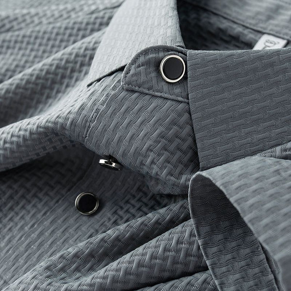 Exquisite Weave Textured Polo T-Shirts